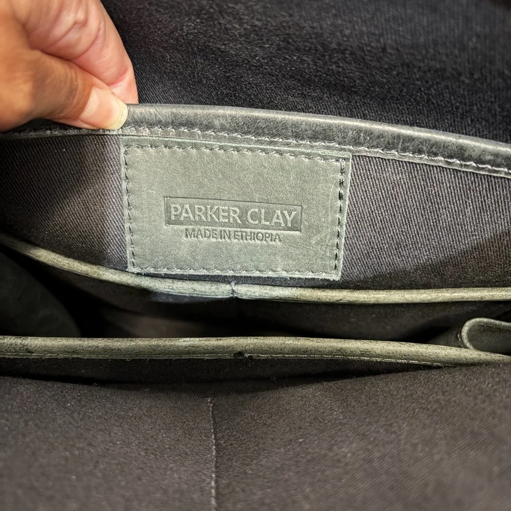 Parker Clay Mari Leather Backpack Travel Office Laptop Sleeve Bottle‎ Holder